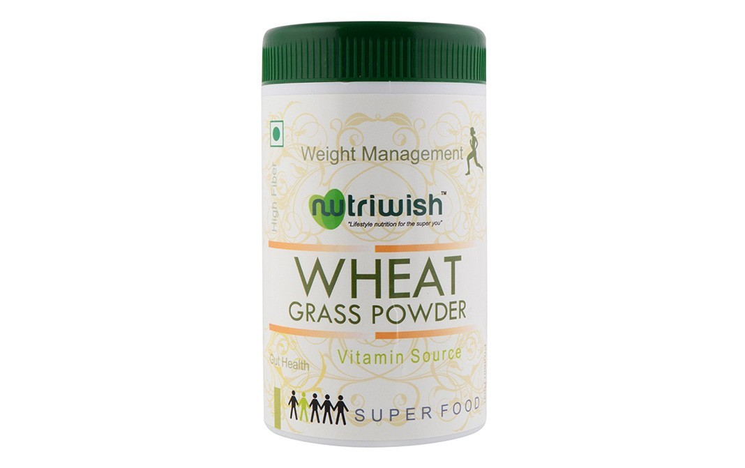 Nutriwish Wheat Grass Powder    Plastic Jar  100 grams